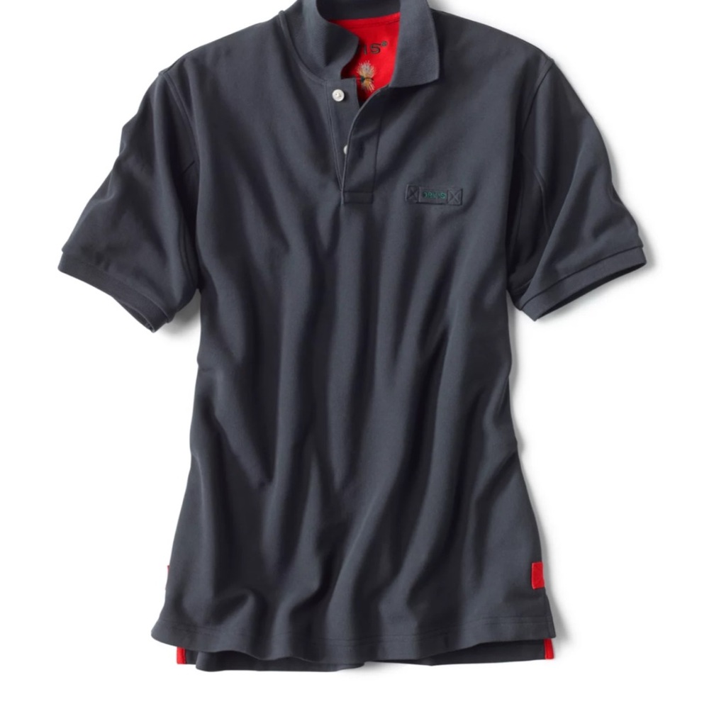 Men's Orvis Signature Polo Shirt -XL Light Black
